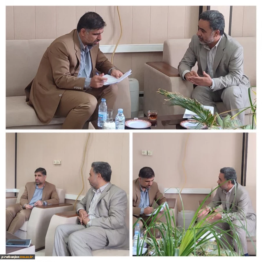 دیدار ریاست دانشگاه و همکاران مرکز ، با رئیس محترم دادگستری رفسنجان آقای رمضانی 2