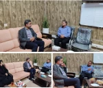 دیدارریاست دانشگاه با رئیس اداره صنعت، معدن و تجارت رفسنجان 2