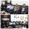 دیدار رئیس دانشگاه آقای دکتر عبدالله پور به همراه جمعی از همکارن مرکز با فرماندار  آقای مهندس رضایی 2